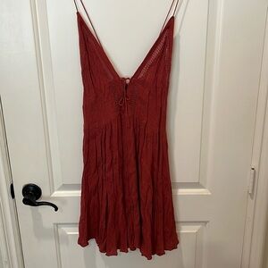 Free People Red Mini Dress